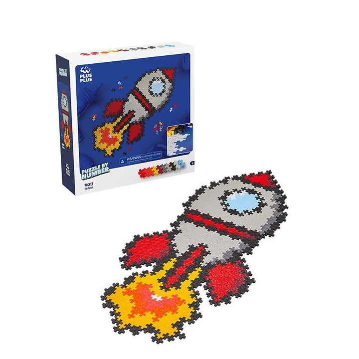 PLUS PLUS® Puzzle by Number® - 250 PC - Rocket-Plus Plus-Tools 4 Teaching-Classroom Decor and More