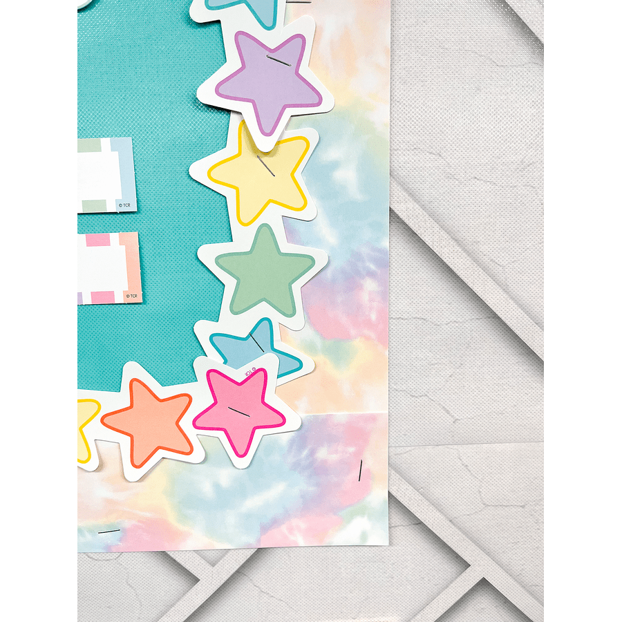 Pastel Pop Stars Die-Cut Border Trim-Borders-Tools 4 Teaching-Classroom Decor and More