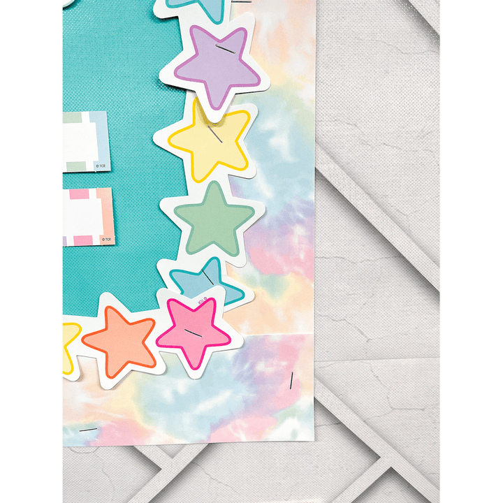 Pastel Pop Stars Die-Cut Border Trim-Borders-Tools 4 Teaching-Classroom Decor and More