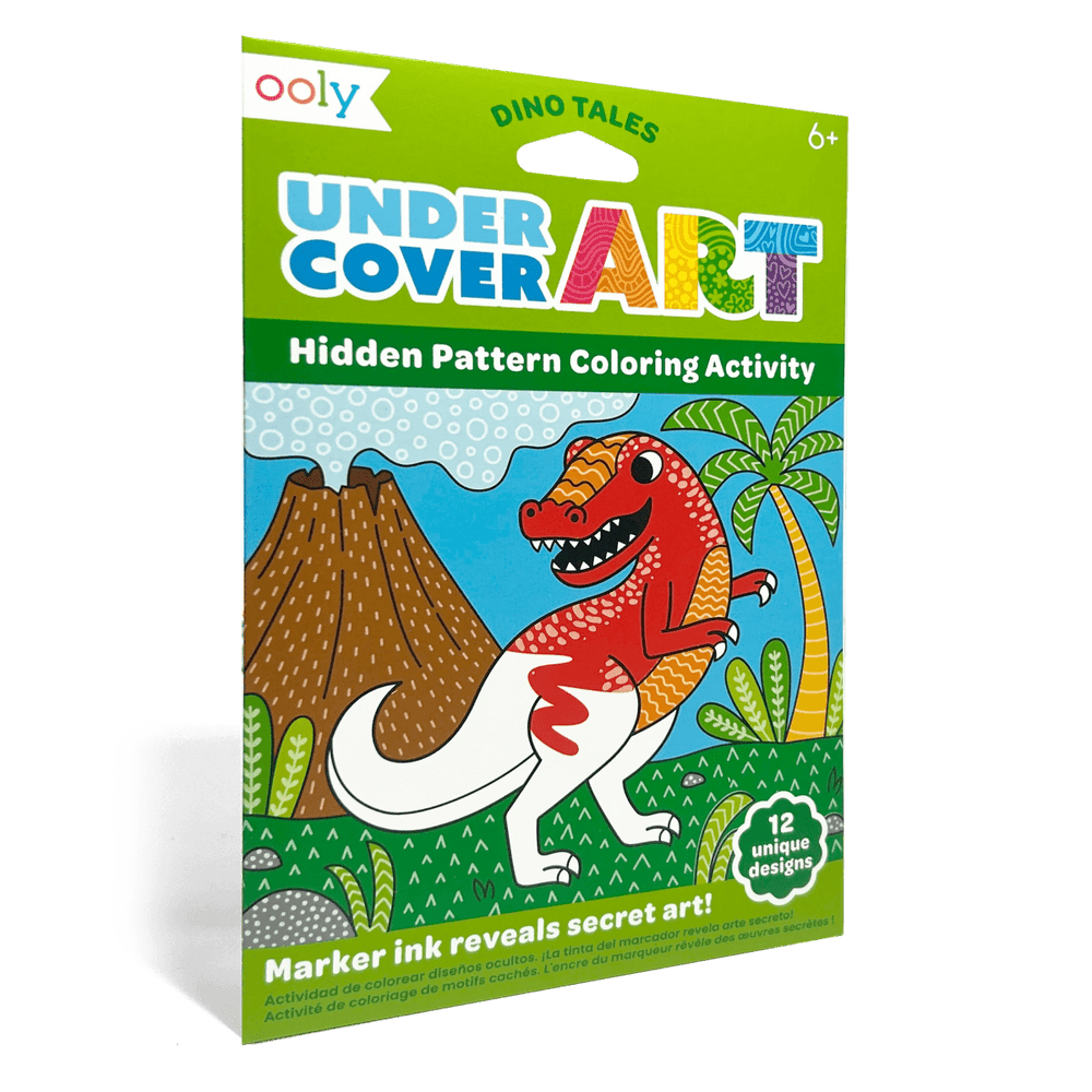Undercover Art Hidden Pattern Coloring Activity Art Cards - Dino Tales-Activity Pads-Tools 4 Teaching-Classroom Decor and More