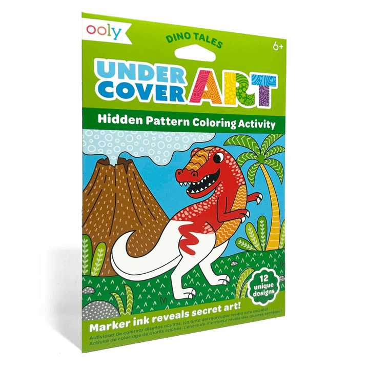 Undercover Art Hidden Pattern Coloring Activity Art Cards - Dino Tales-Activity Pads-Tools 4 Teaching-Classroom Decor and More