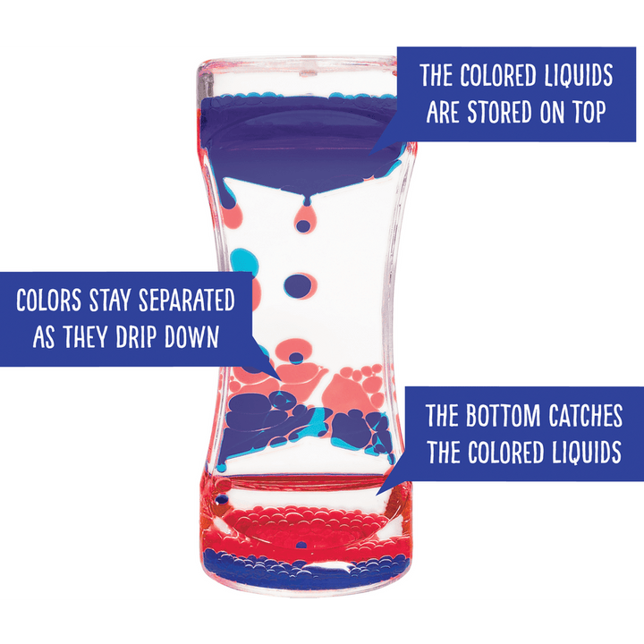 Red & Blue Liquid Motion Bubbler-Fidgets-Tools 4 Teaching-Classroom Decor and More