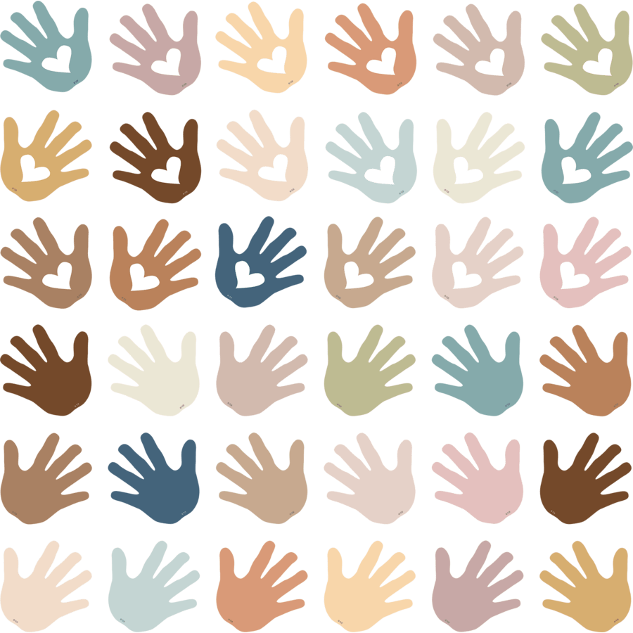 Everyone is Welcome Helping Hands Mini Accents-Mini Accents-Tools 4 Teaching-Classroom Decor and More