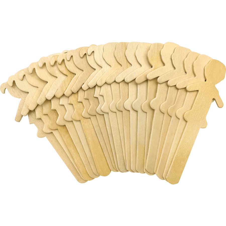 STEM Basics: People-Shaped Craft Sticks - 50 Count-Science & STEM-Tools 4 Teaching-Classroom Decor and More