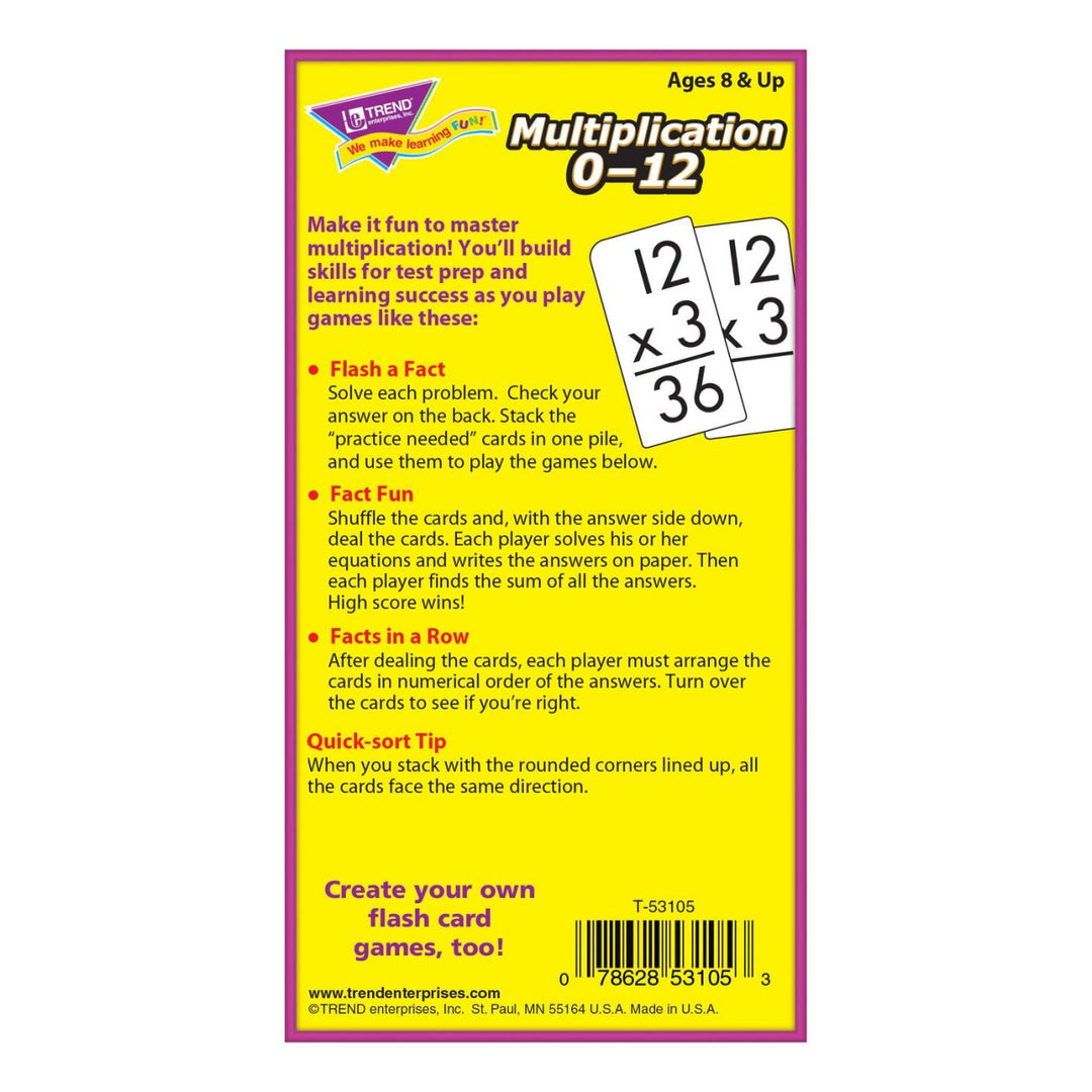 Multiplication 0-12 Skill Drill Flash Cards-Flashcards-Tools 4 Teaching-Classroom Decor and More
