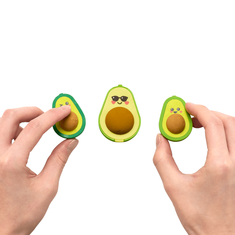 *Avocado Love Eraser and Sharpener - Set of 3-Arts & Crafts-Tools 4 Teaching-Classroom Decor and More