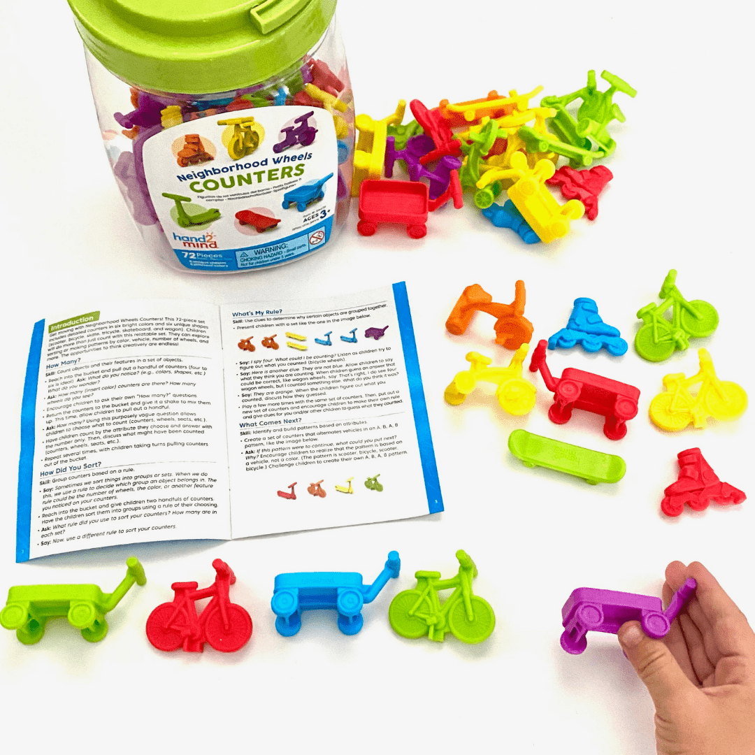 Neighborhood Wheels Counters-Numbers, Counting & Sorting-Tools 4 Teaching-Classroom Decor and More