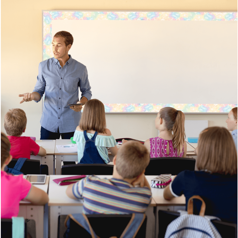 Pastel Pop Tie-Dye Straight Border Trim-Borders-Tools 4 Teaching-Classroom Decor and More