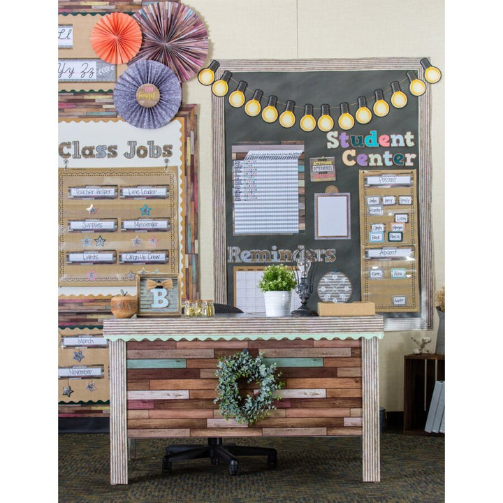 Better Than Paper® Bulletin Board Roll: Reclaimed Wood-Bulletin Board Paper - Better Than Paper-Tools 4 Teaching-Classroom Decor and More