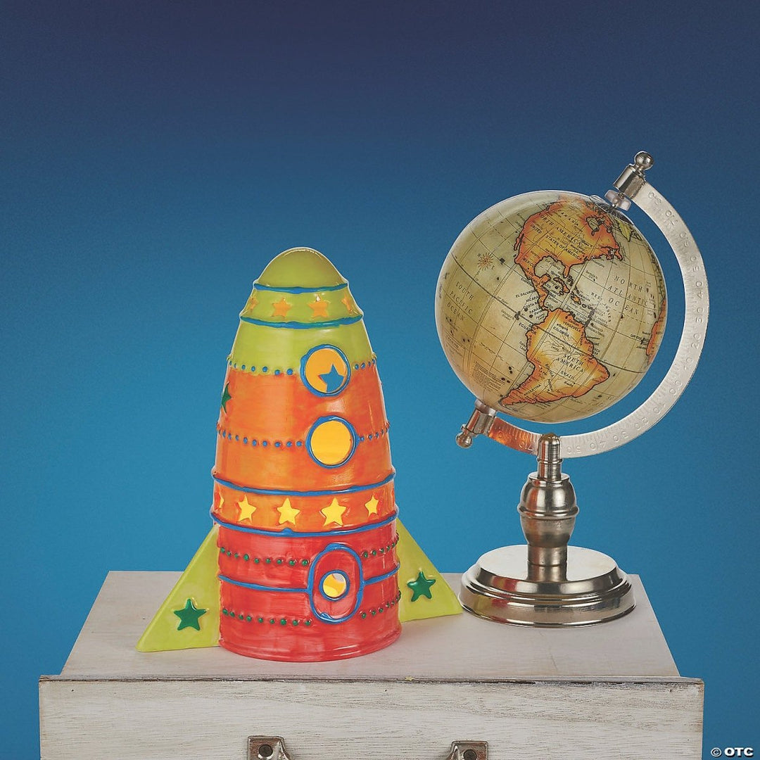 Paint Your Own Porcelain: Rocket Light-Craft Activity-Tools 4 Teaching-Classroom Decor and More