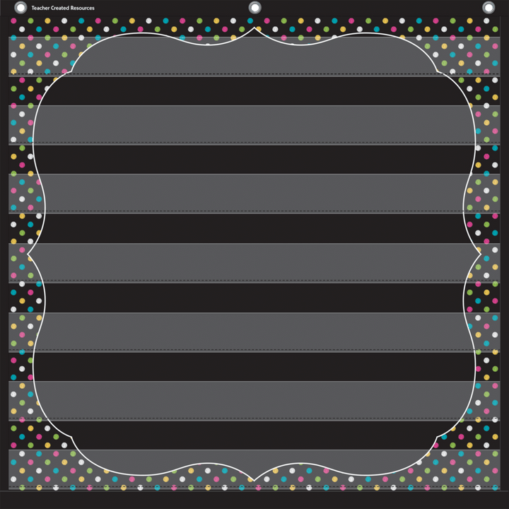 Chalkboard Brights 7 Pocket Chart-Pocket Charts-Tools 4 Teaching-Classroom Decor and More
