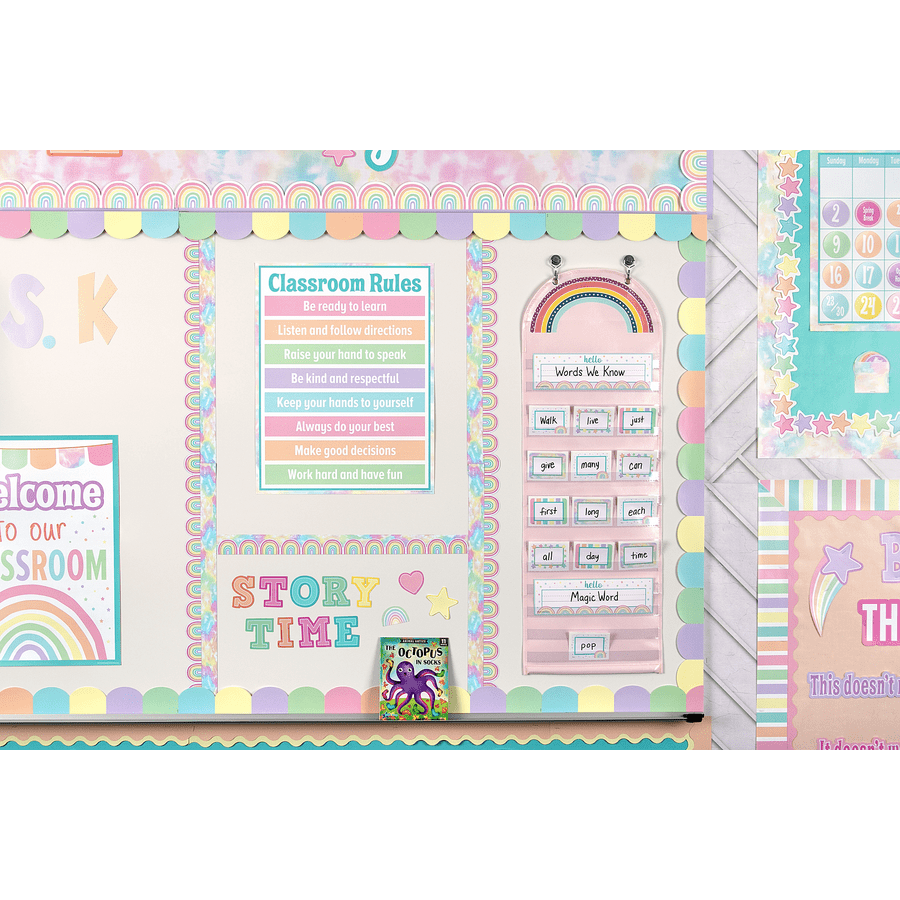 Pastel Pop Scalloped Die-Cut Border Trim-Borders-Tools 4 Teaching-Classroom Decor and More