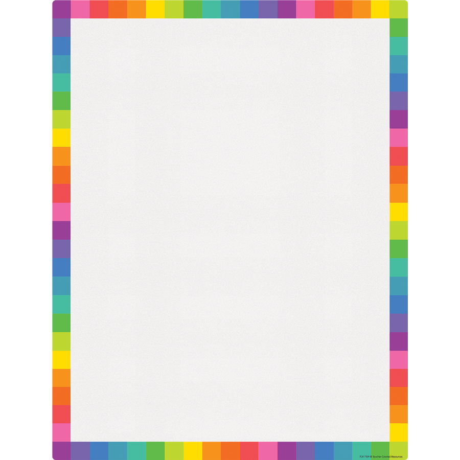 Colorful Blank Write-On/Wipe-Off Chart-Charts-Tools 4 Teaching-Classroom Decor and More