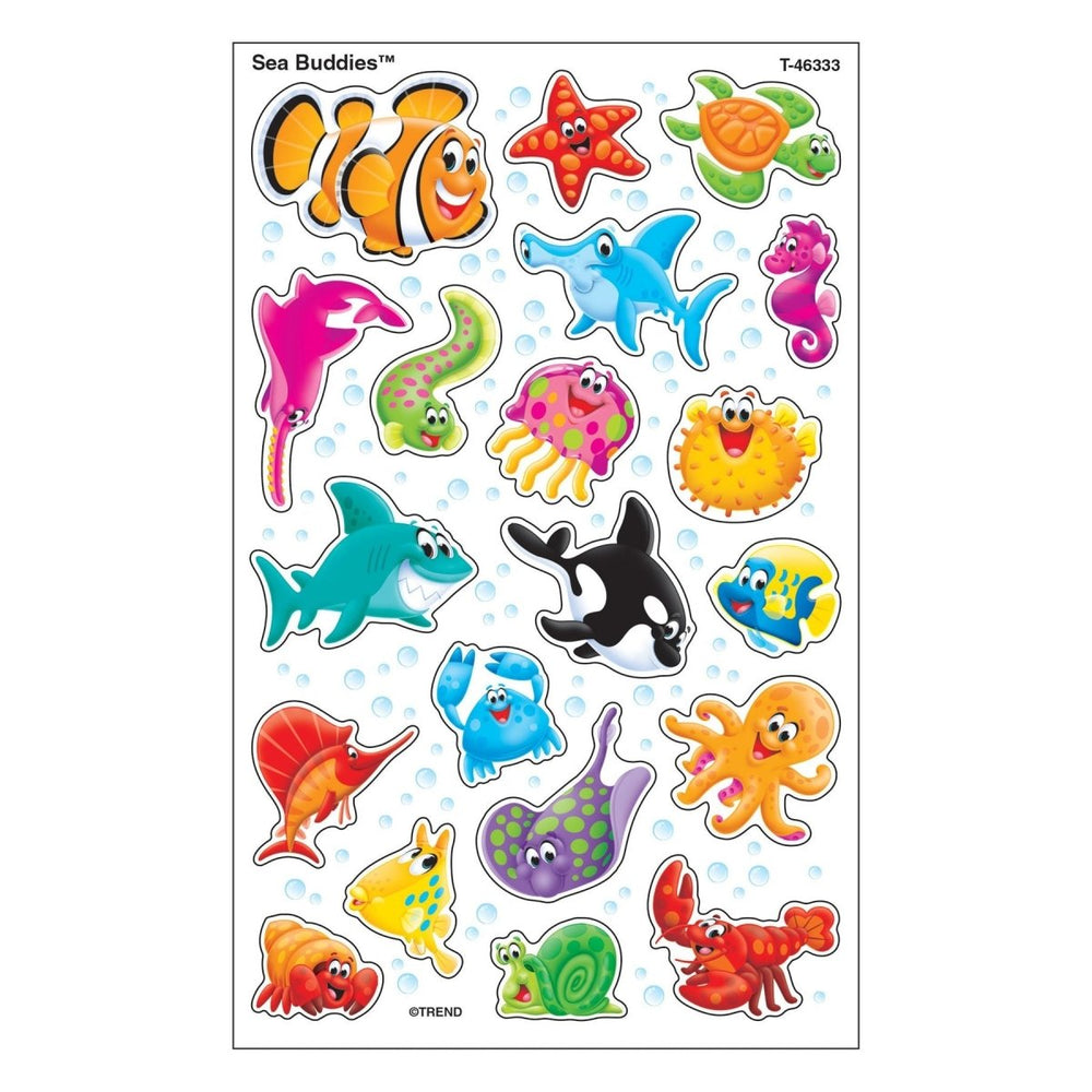 Sea Buddies® superShapes Stickers – Large-Stickers-Tools 4 Teaching-Classroom Decor and More