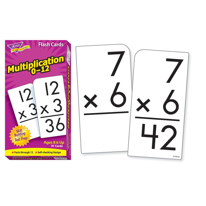 Multiplication 0-12 Skill Drill Flash Cards-Flashcards-Tools 4 Teaching-Classroom Decor and More