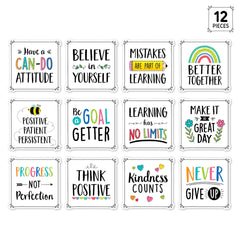 Positive Mindset 10" Designer Cut-Outs-Accents-Tools 4 Teaching-Classroom Decor and More