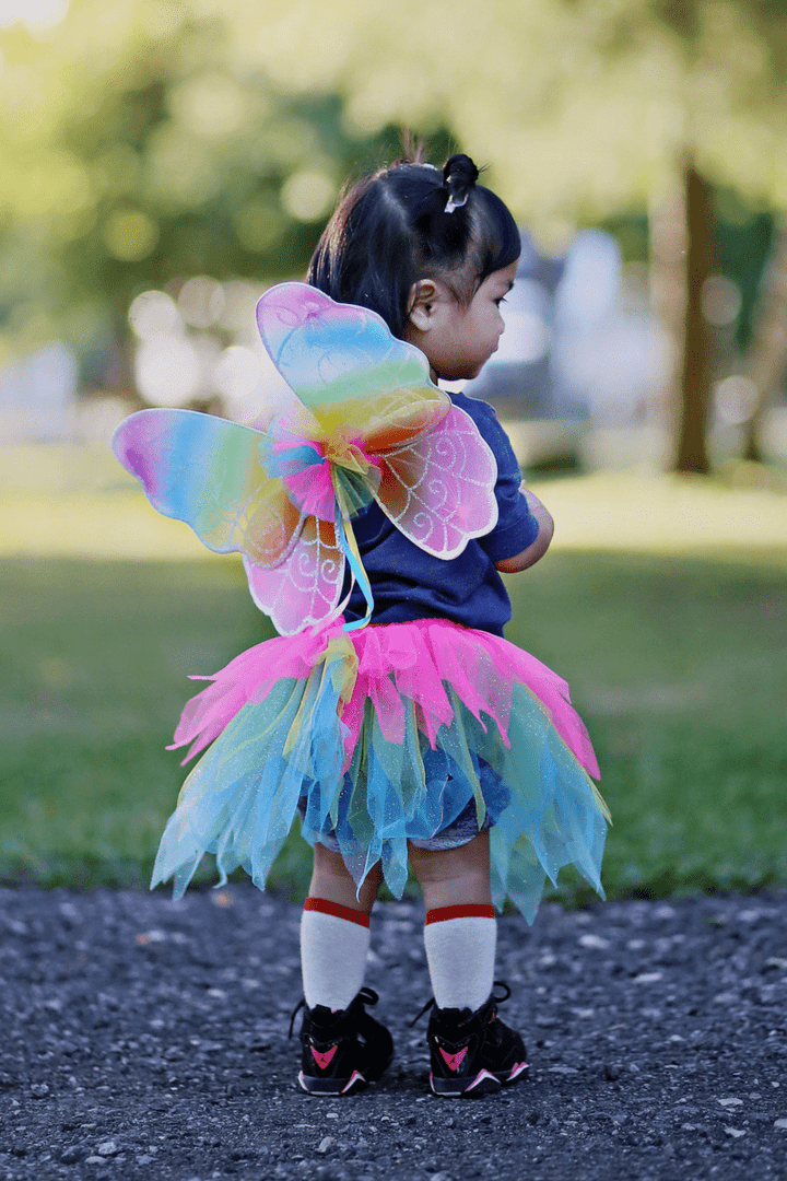 Neon Rainbow Skirt/Wings/Wand, Size 4-7-Dress Up & Jewelry-Tools 4 Teaching-Classroom Decor and More