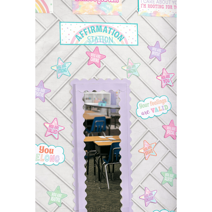 Pastel Pop Positive Affirmations Mini Bulletin Board-Mini Bulletin Boards-Tools 4 Teaching-Classroom Decor and More