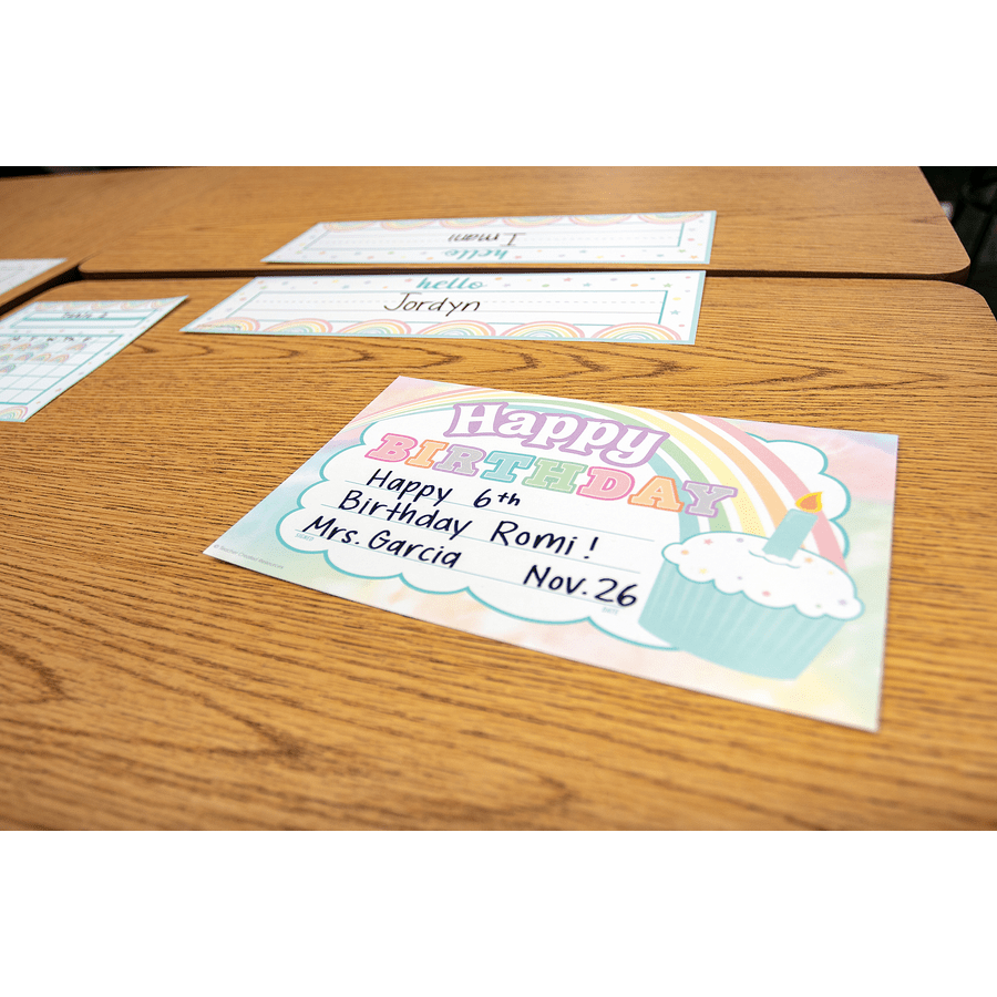 Pastel Pop Happy Birthday Awards-Birthday-Tools 4 Teaching-Classroom Decor and More