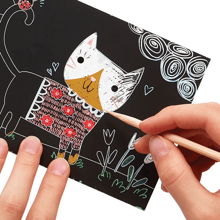 Cutie Cats Scratch and Scribble Mini Kit-Craft Activity-Tools 4 Teaching-Classroom Decor and More