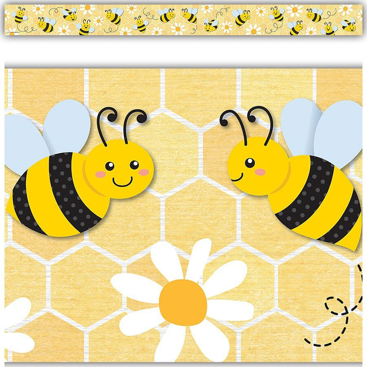 Buzzing Bees Straight Border Trim-Borders-Tools 4 Teaching-Classroom Decor and More