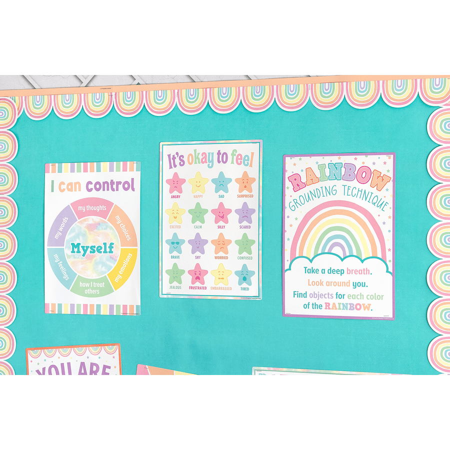 Pastel Pop Calming Strategies Small Poster Pack-Bulletin Board Sets-Tools 4 Teaching-Classroom Decor and More