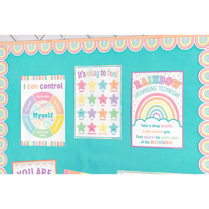 Pastel Pop Calming Strategies Small Poster Pack-Bulletin Board Sets-Tools 4 Teaching-Classroom Decor and More