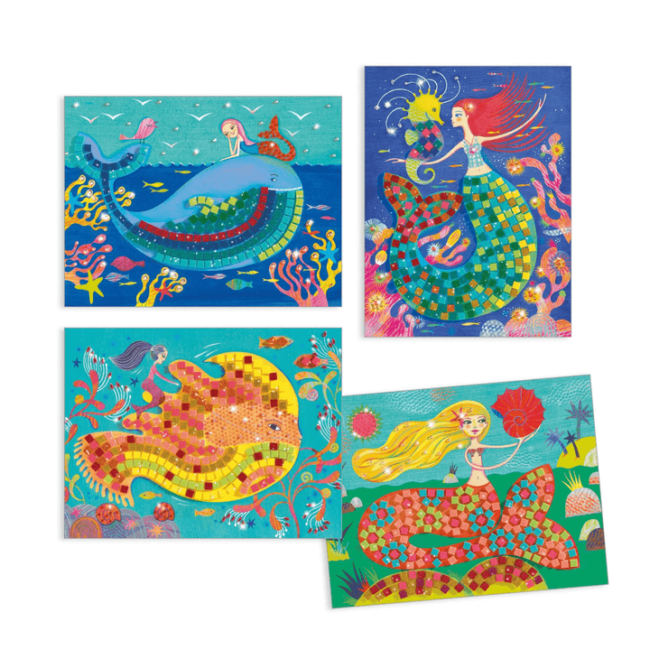 The Mermaid's Song Sticker and Jewel Mosaic Craft Kit-Craft Activity-Tools 4 Teaching-Classroom Decor and More