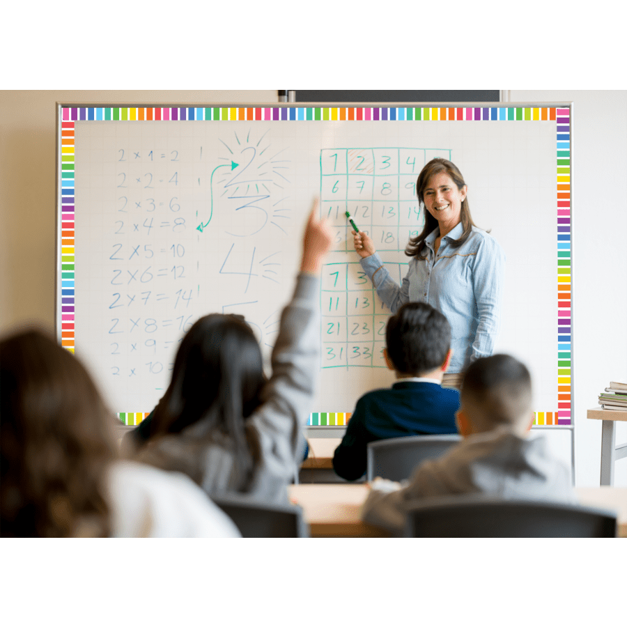 Colorful Stripes Magnetic Border-Magnetic-Tools 4 Teaching-Classroom Decor and More