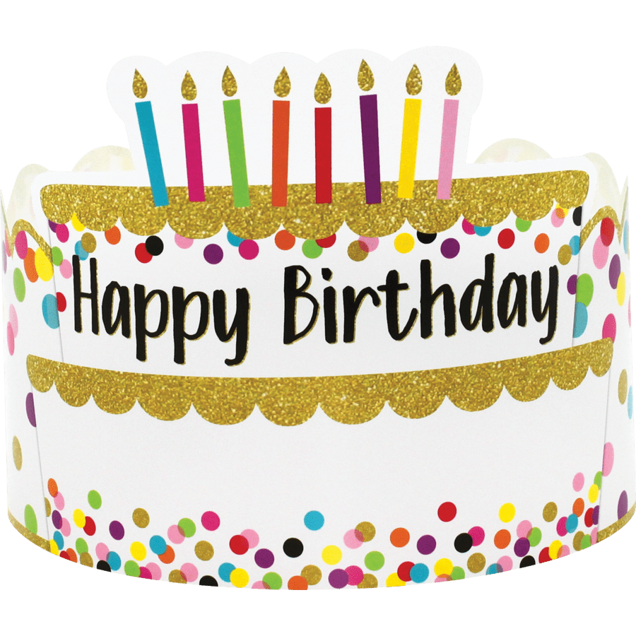 Confetti Happy Birthday Crowns-Birthday-Tools 4 Teaching-Classroom Decor and More