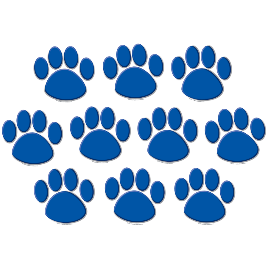 Blue Paw Prints Accents-Accents-Tools 4 Teaching-Classroom Decor and More
