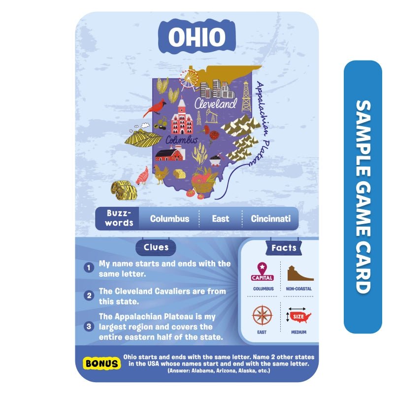 Guess in 10: States Of America | Trivia card game (ages 8+)-Craft Activity-Tools 4 Teaching-Classroom Decor and More