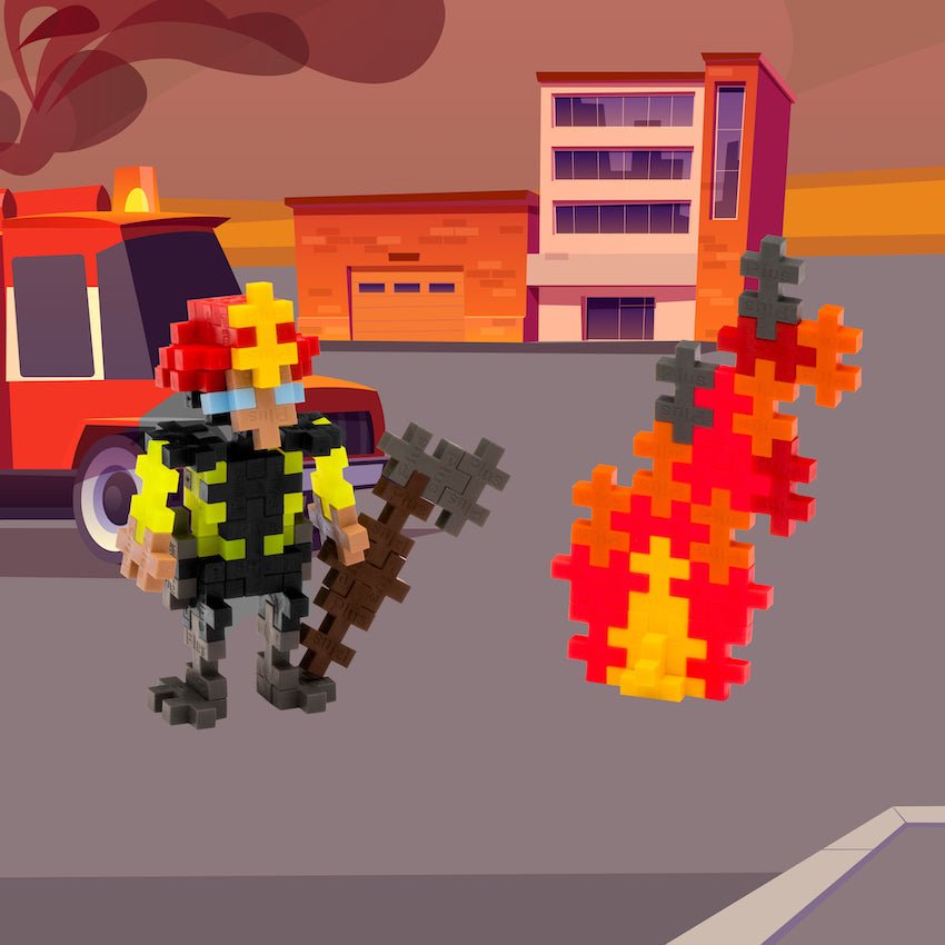 PLUS PLUS® Tube - 70 PC - Everyday Heroes - Fire-Plus Plus-Tools 4 Teaching-Classroom Decor and More