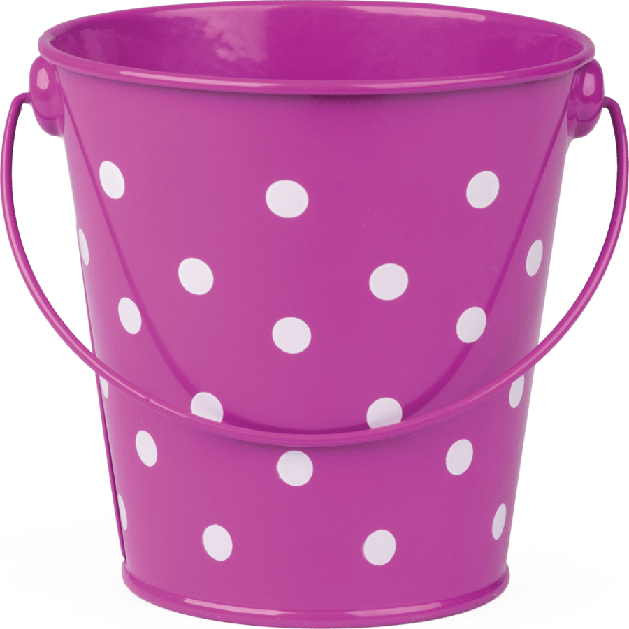 Bucket: Purple Polka Dots-Organization-Tools 4 Teaching-Classroom Decor and More