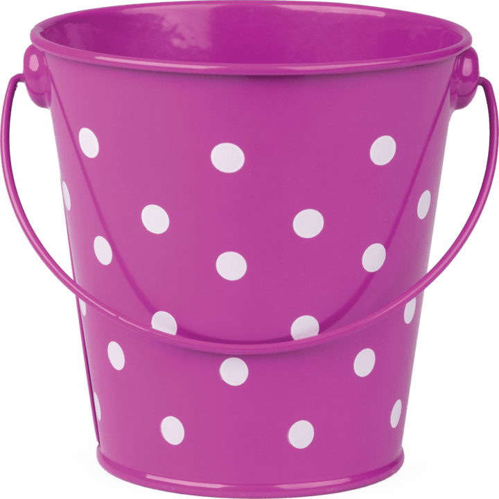 Bucket: Purple Polka Dots-Organization-Tools 4 Teaching-Classroom Decor and More