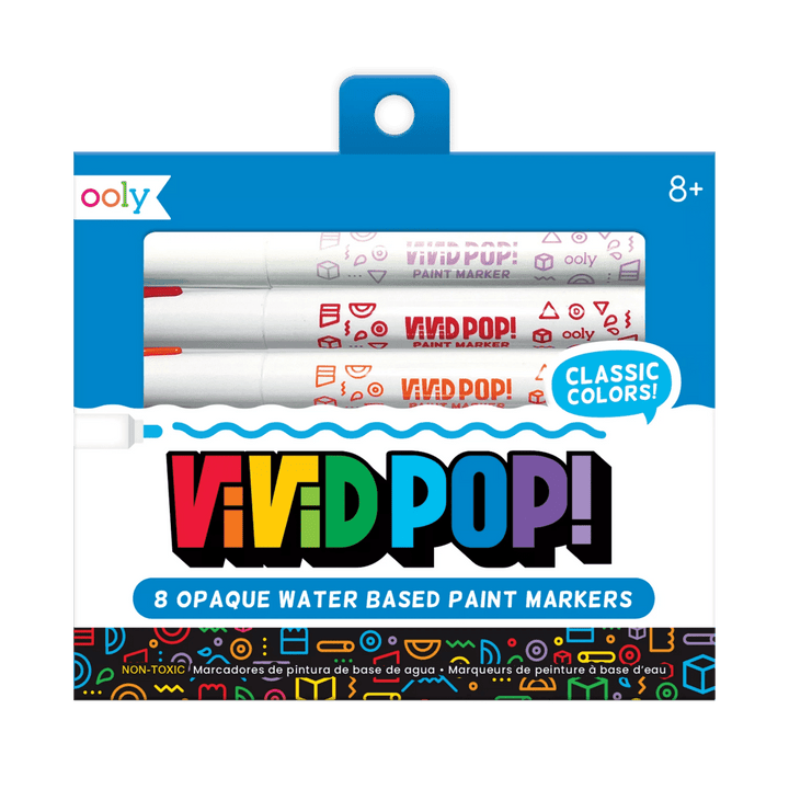 Vivid Pop! Water Based Paint Markers - Set of 8-Art Supplies-Tools 4 Teaching-Classroom Decor and More
