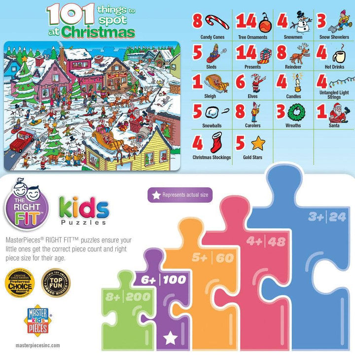 101 Things to Spot at Christmas - 101 Piece Jigsaw Puzzle-Tools 4 Teaching-Classroom Decor and More