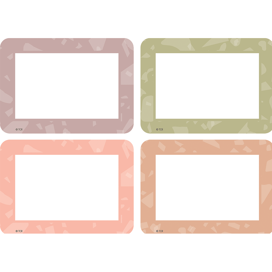 Terrazzo Tones Name Tags/Labels - Multi-Pack-Nameplates & Name Tags-Tools 4 Teaching-Classroom Decor and More