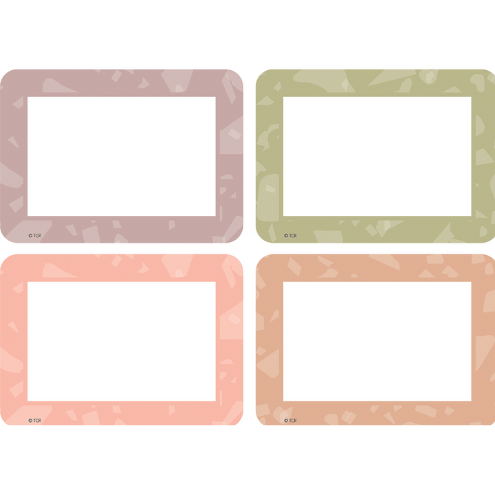 Terrazzo Tones Name Tags/Labels - Multi-Pack-Nameplates &amp; Name Tags-Tools 4 Teaching-Classroom Decor and More