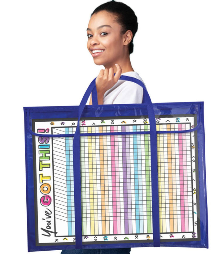 Deluxe Bulletin Board Storage Pocket Chart Storage-Pocket Charts-Tools 4 Teaching-Classroom Decor and More