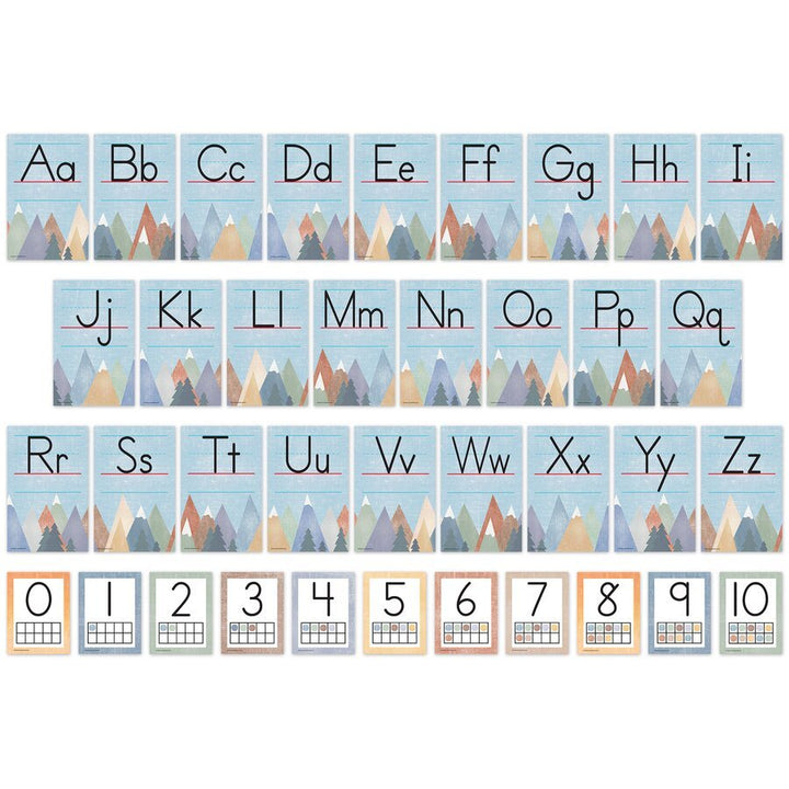 Moving Mountains Alphabet Bulletin Board-Bulletin Board Sets-Tools 4 Teaching-Classroom Decor and More