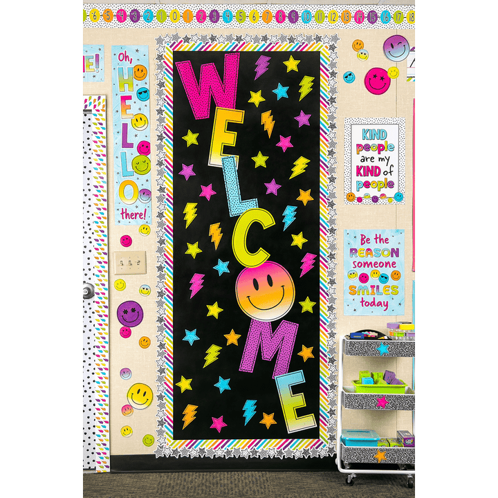 Brights 4Ever Welcome Bulletin Board-Bulletin Board Sets-Tools 4 Teaching-Classroom Decor and More