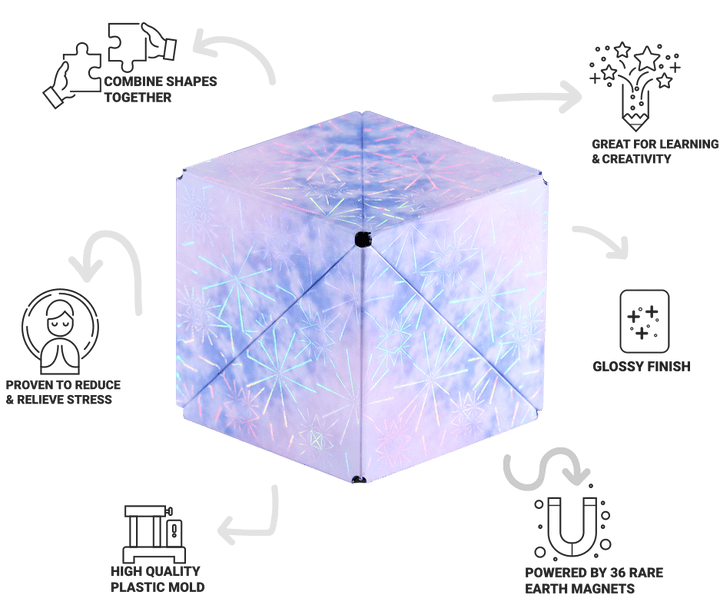 Shashibo - Holographic Series: Polar-Fidgets-Tools 4 Teaching-Classroom Decor and More