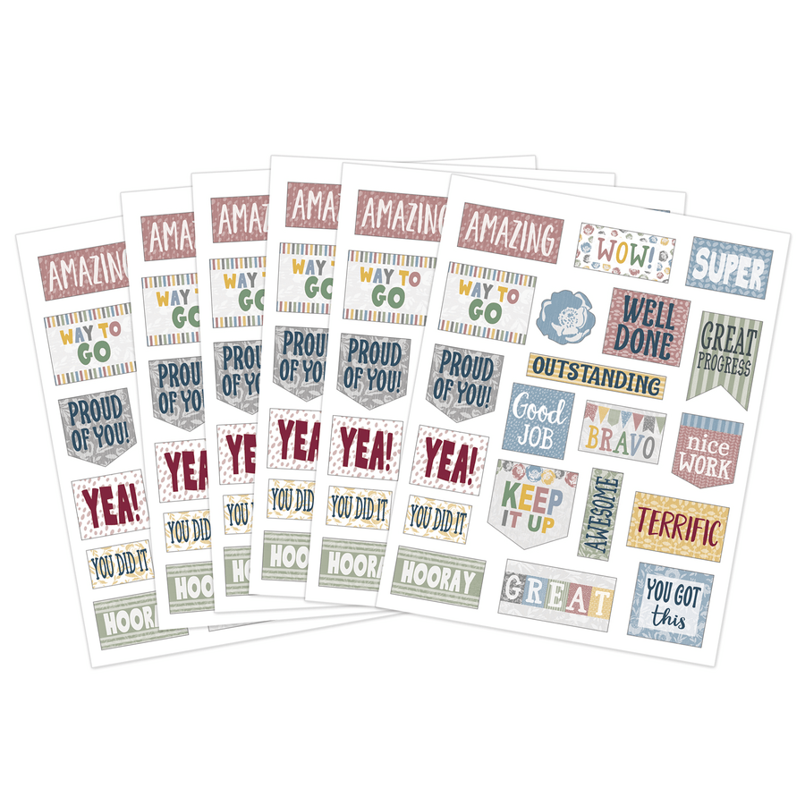 Classroom Cottage Stickers-Stickers-Tools 4 Teaching-Classroom Decor and More