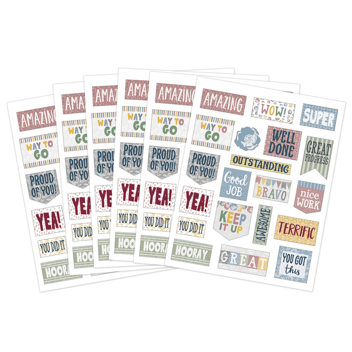 Classroom Cottage Stickers-Stickers-Tools 4 Teaching-Classroom Decor and More