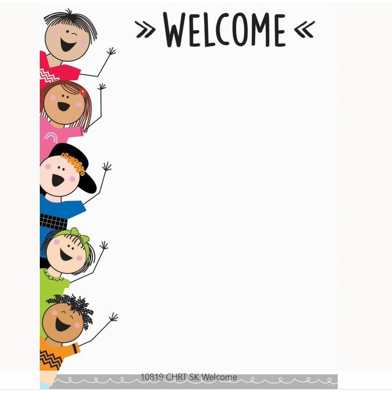 Stick Kids Welcome Chart-Charts-Tools 4 Teaching-Classroom Decor and More