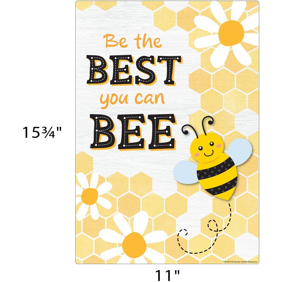 Buzzing Bees Positive Sayings Small Poster Pack-Posters-Tools 4 Teaching-Classroom Decor and More