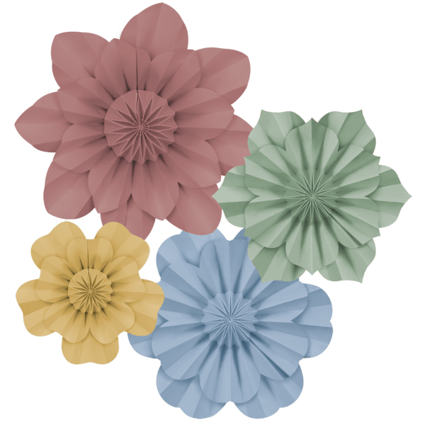 Cottage Charm Paper Flowers-Accents-Tools 4 Teaching-Classroom Decor and More