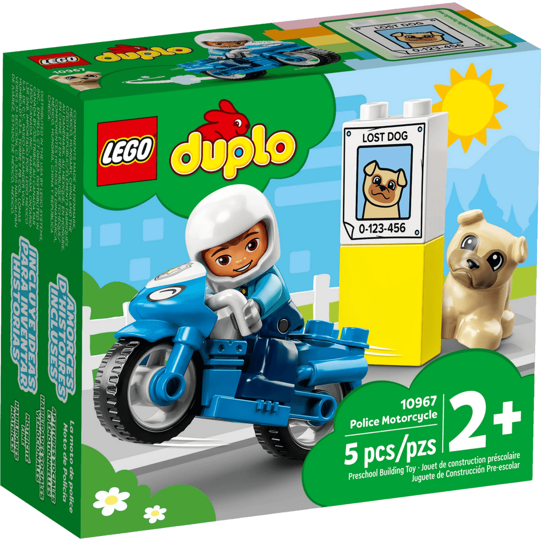 LEGO® DUPLO® Police Motorcycle-LEGO-Tools 4 Teaching-Classroom Decor and More