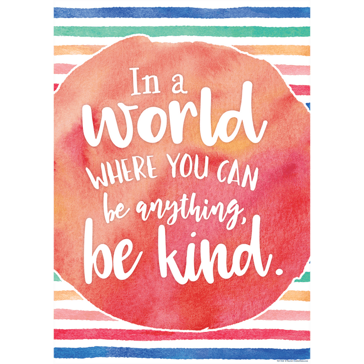 In a World Where You Can Be Anything,Be Kind Positive Poster-Posters-Tools 4 Teaching-Classroom Decor and More